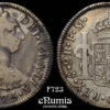 MEXICO, Carlos III, 2 Reales 1775 FM, VF/VF+