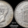 SPAIN, Alfonso XII, 5 Pesetas 1883 MS-M, XF-UNC
