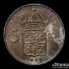 SWEDEN, Gustaf VI Adolf, 5 Kronor 1955, silver, UNC
