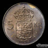 SWEDEN, Gustaf VI Adolf, 5 Kronor 1954, silver, UNC