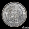 DENMARK, Christian X, 2 Kroner 1923, Silver Wedding Anniversary, UNC