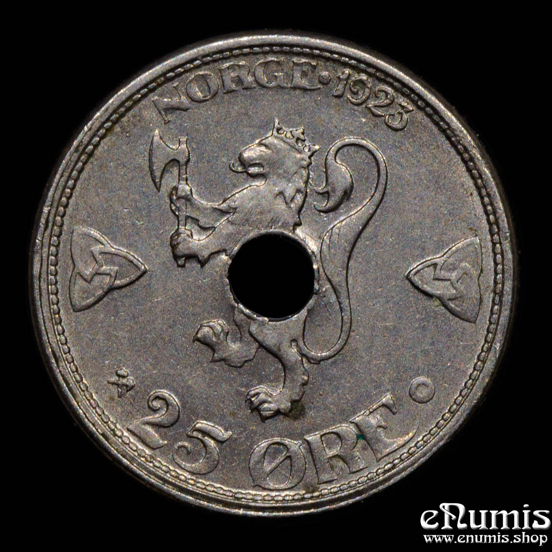 NORWAY, Haakon VII, 25 Ore 1923, scarce, UNC
