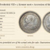 DENMARK, Frederick VIII, 2 Kroner 1906, Accession of the King, UNC DENMARK, Frederick VIII, 2 Kroner 1906, Accession of the King, UNC