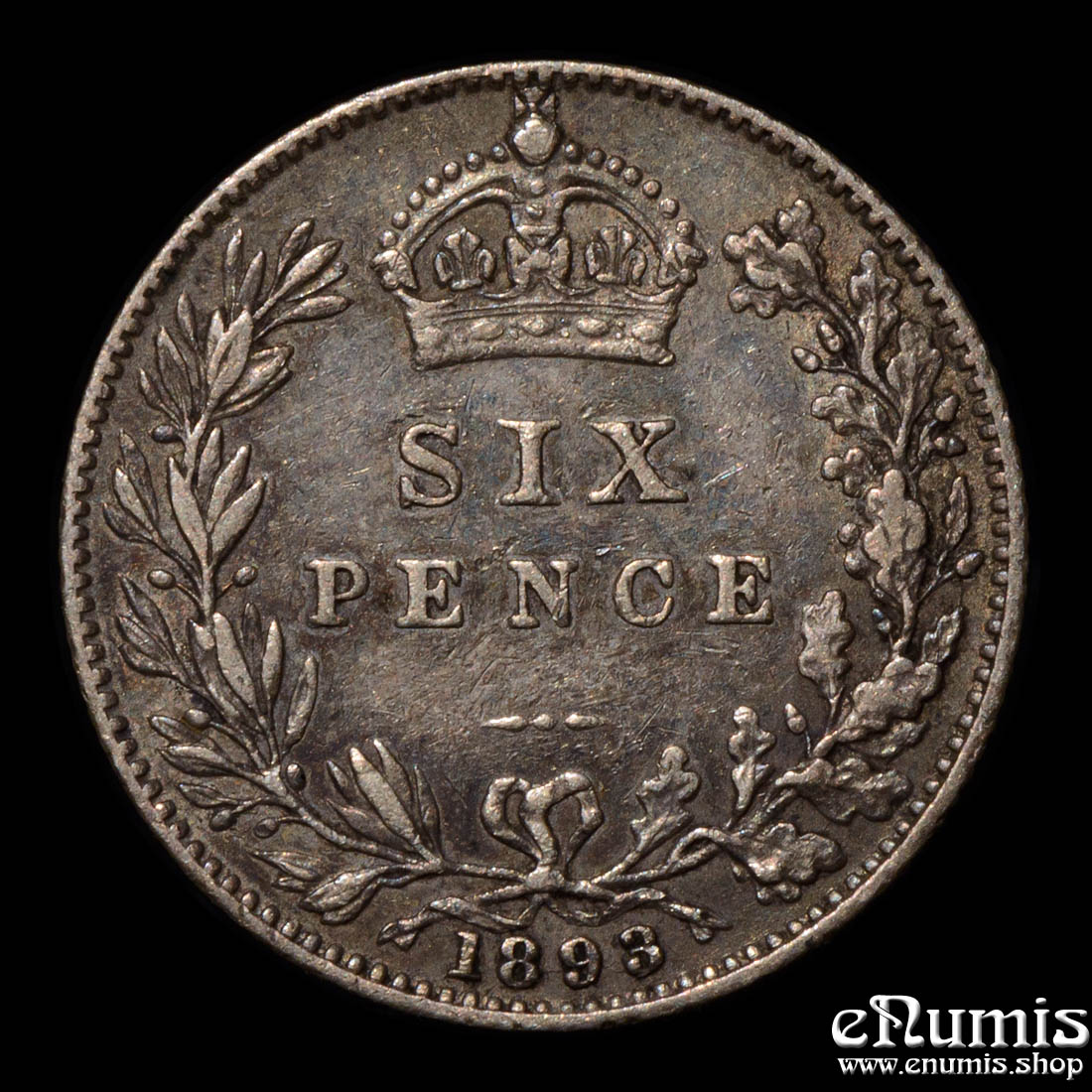 Great Britain, Victoria, Sixpence 1893, VF-XF