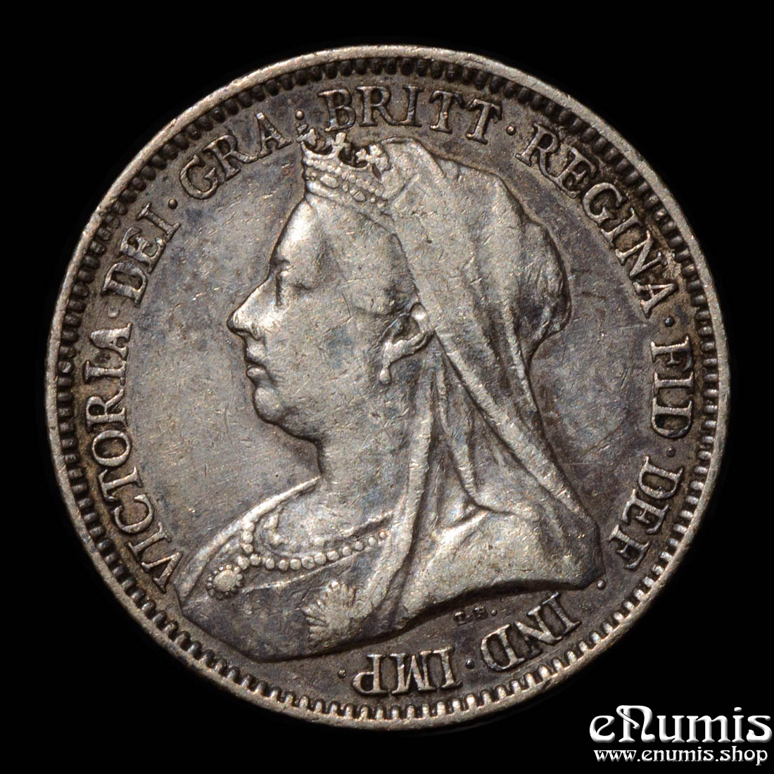 Great Britain, Victoria, Sixpence 1893, VF-XF