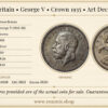 Great Britain, George V, Crown 1935, Art Deco, UNC Great Britain, George V, Crown 1935, Art Deco, UNC