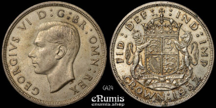 Great Britain, George VI, Crown 1937, silver, aUNC