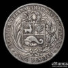 PERU, 5 Pesetas 1880 B., silver, VF+ PERU, 5 Pesetas 1880 B., silver, VF+