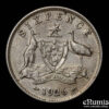 AUSTRALIA, George V, 6 Pence 1926, XF