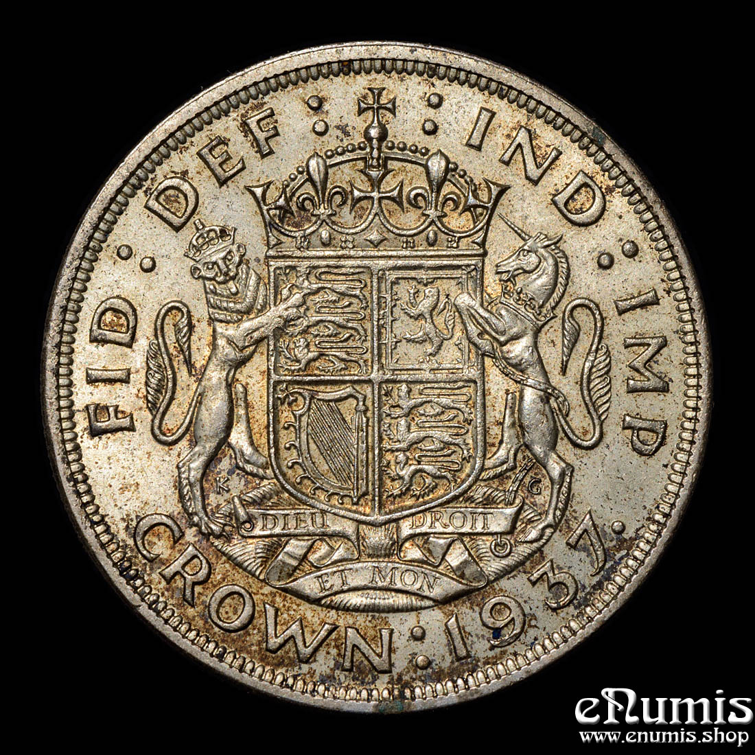 Great Britain, George VI, Crown 1937, silver, aUNC