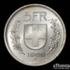 Switzerland, 5 Francs 1969 B, silver, UNC