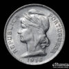 PORTUGAL, 50 Centavos 1916, silver, XF-UNC