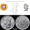 PORTUGAL, 50 Centavos 1916, silver, XF-UNC