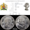 Great Britain, Elizabeth II, Crown 1965, Churchill, UNC Great Britain, Elizabeth II, Crown 1965, Churchill, UNC