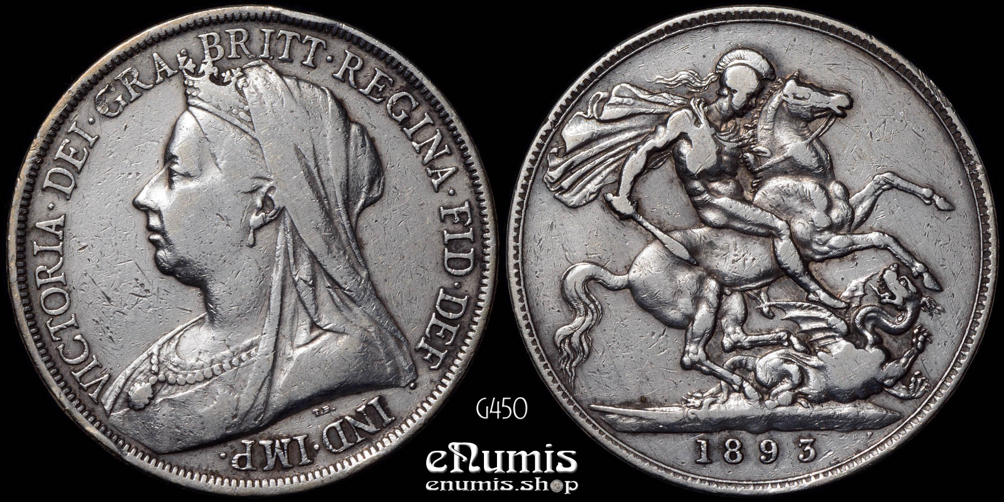 Great Britain, Victoria, Crown 1893, LVI, aVF