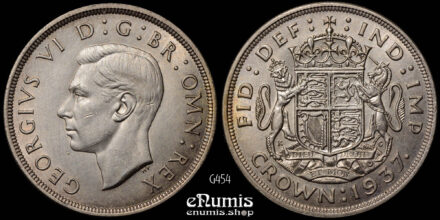 Great Britain, George VI, Crown 1937, silver, aUNC/UNC