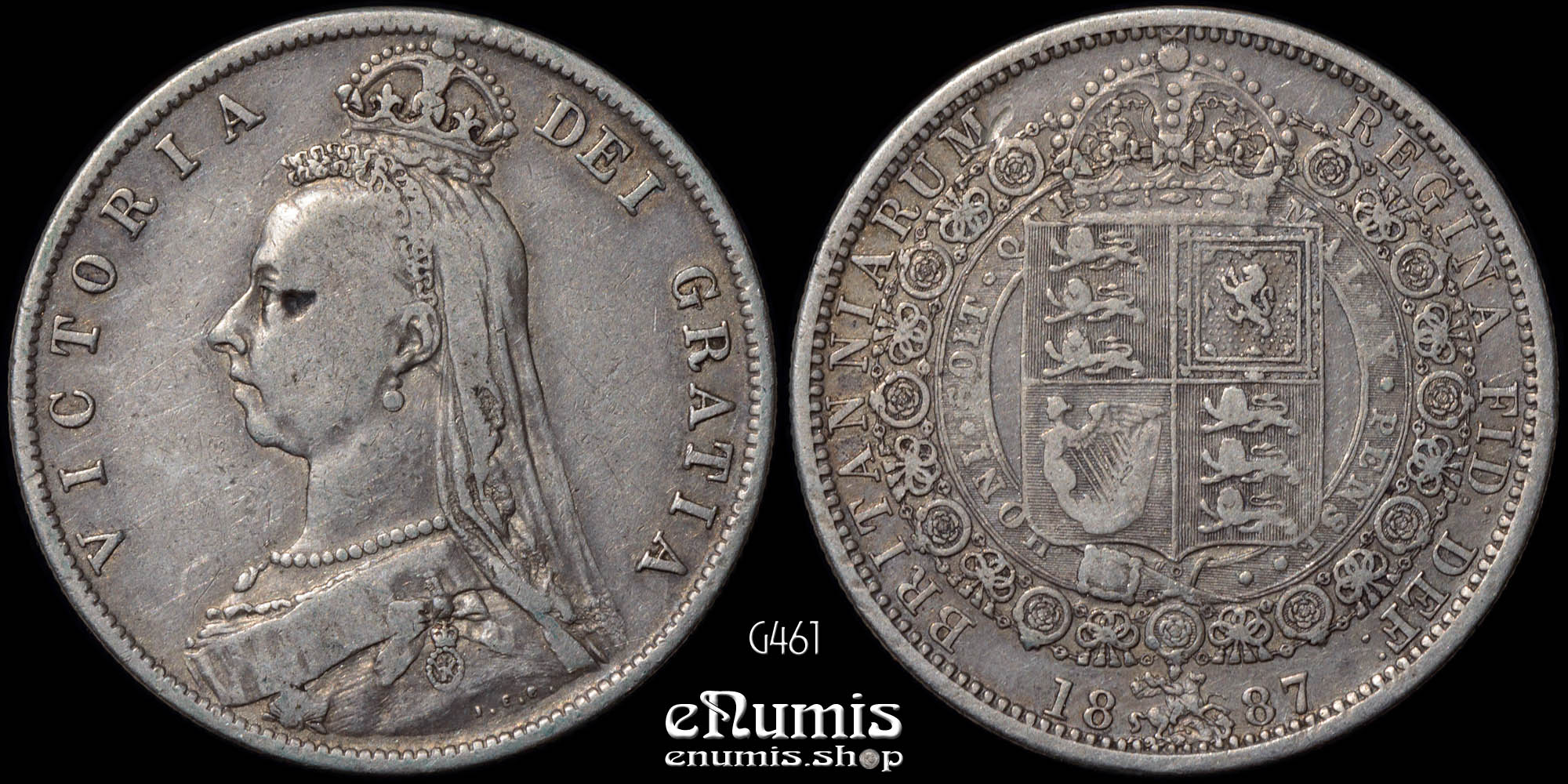 Great Britain, Victoria, Halfcrown 1887, VF+