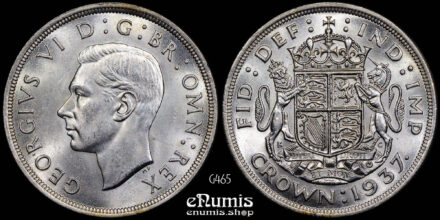 Great Britain, George VI, Crown 1937, silver, UNC