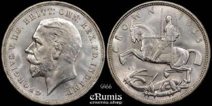 Great Britain, George V, Crown 1935, Art Deco, UNC