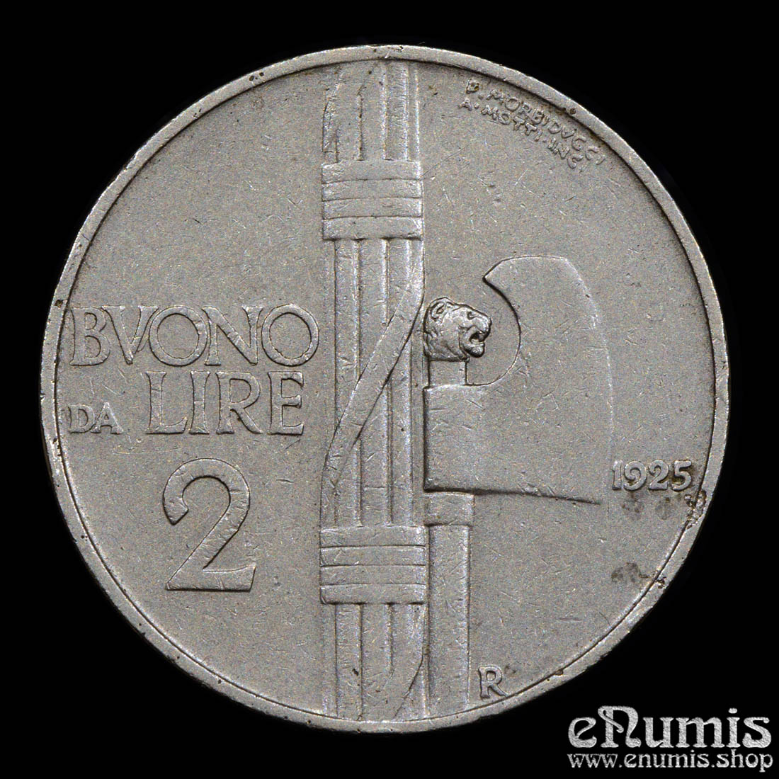 ITALY, Vittorio Emanuele III, 2 Lire 1925 R, XF ITALY, Vittorio Emanuele III, 2 Lire 1925 R, XF