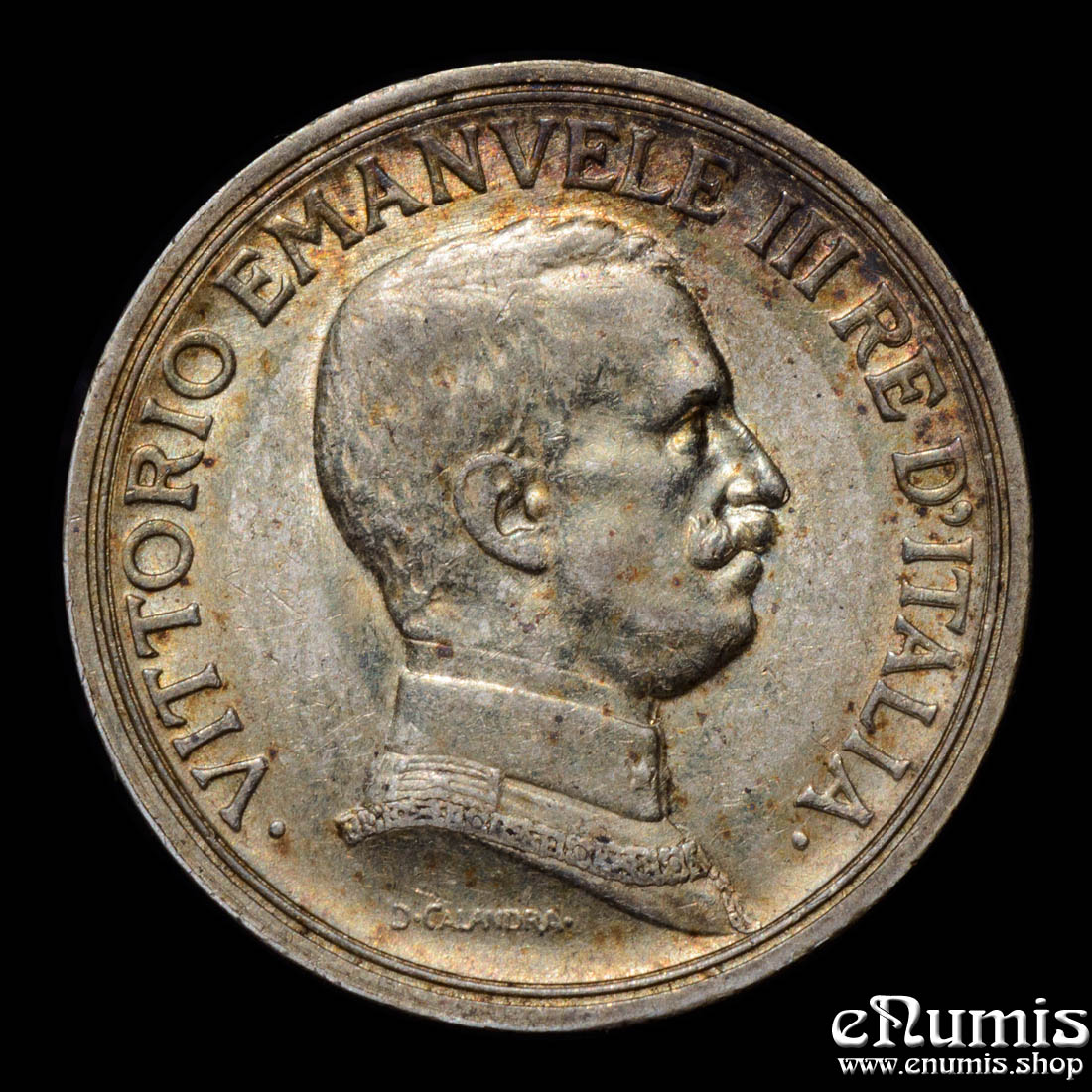 ITALY, Vittorio Emanuele III, 2 Lire 1916 R, UNC