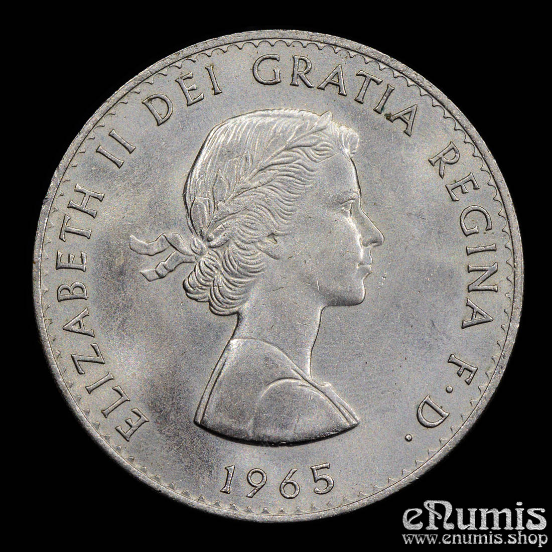 Great Britain, Elizabeth II, Crown 1965, Churchill, UNC
