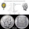 FRANCE, Third Republic, 20 Francs 1938, Turin, silver, XF-UNC FRANCE, Third Republic, 20 Francs 1938, Turin, silver, XF-UNC