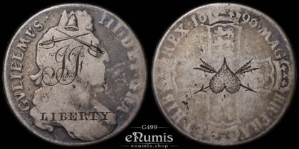 Great Britain, William III, Halfcrown 1696, Fine