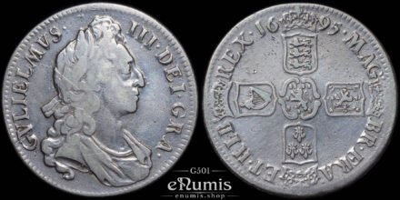 Great Britain, William III, Crown 1695, OCTAVO, VF