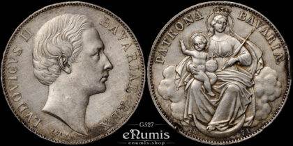 Germany, Bavaria, Ludwig II, Taler 1871, Madonna, XF+
