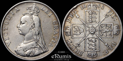 Great Britain, Victoria, Double Florin 1888, VF