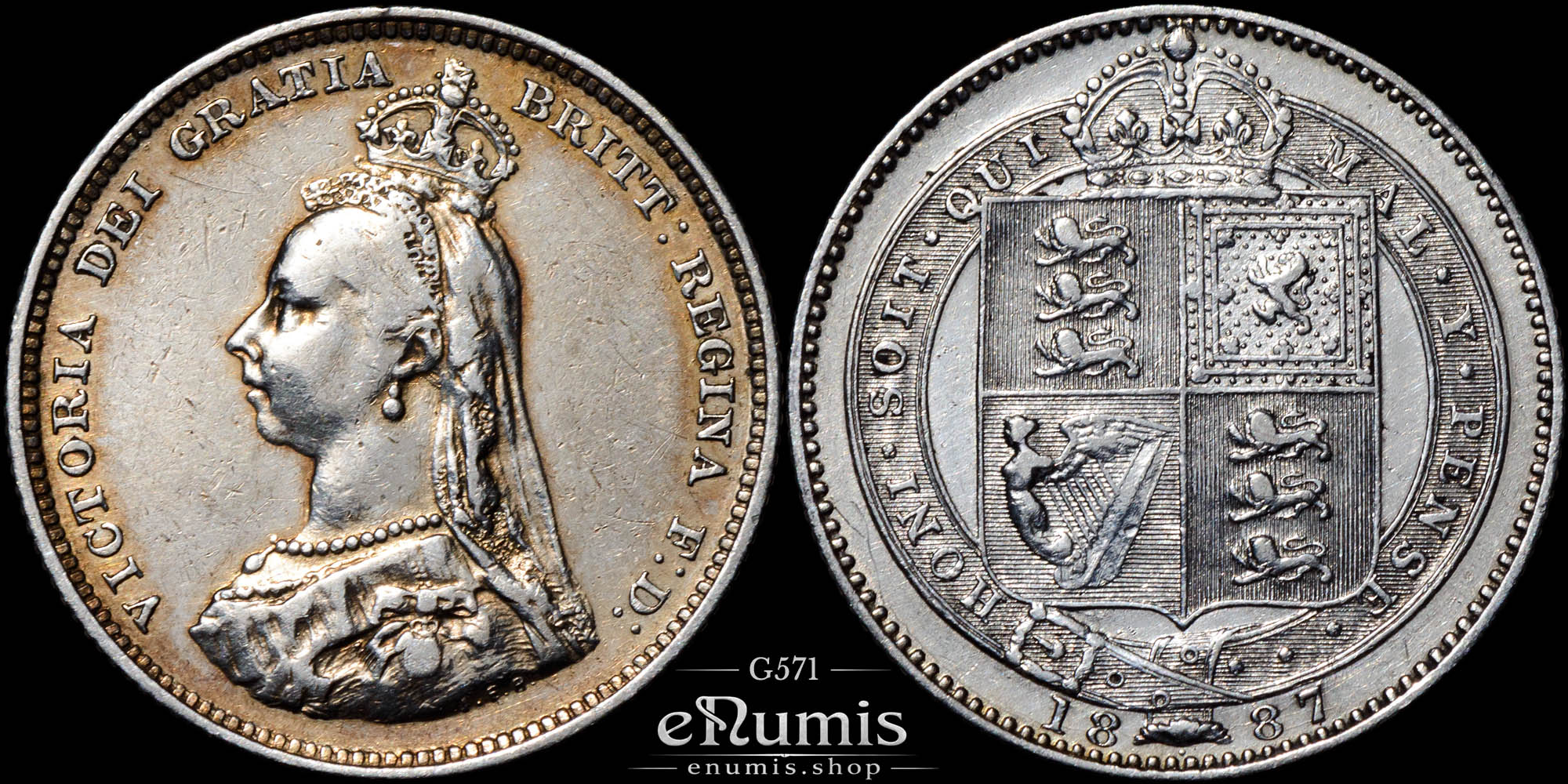 Great Britain, Victoria, Shilling 1887, VF+