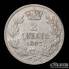 SERBIA, Alexander I, 2 Dinara 1897, VF+
