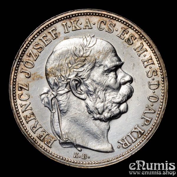 オーストリア 5コロナ 1909年 銀貨 au04 855_1244769548.jpg