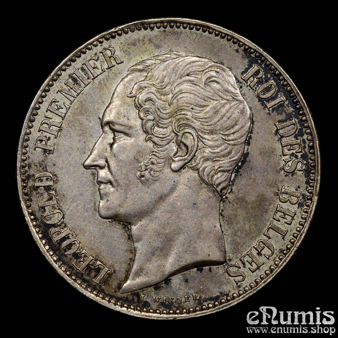 BELGIUM, Leopold I, 5 Francs 1853, Marriage of the Duke of Brabant, aUNC