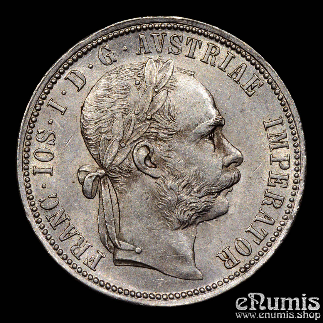 AUSTRIA, Franz Joseph I, 1 Florin Gulden 1889, UNC