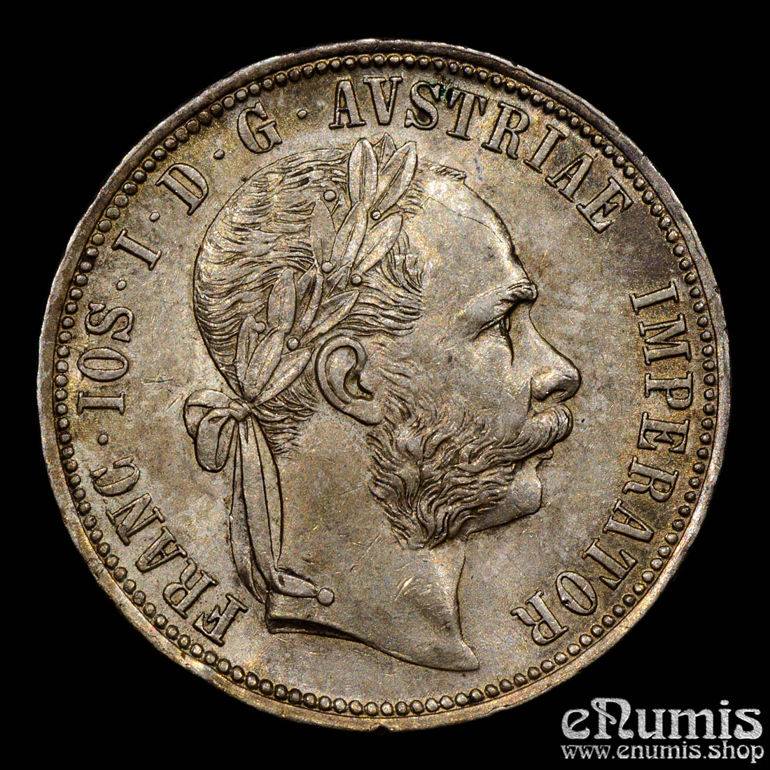 AUSTRIA, Franz Joseph I, 1 Florin Gulden 1889, UNC