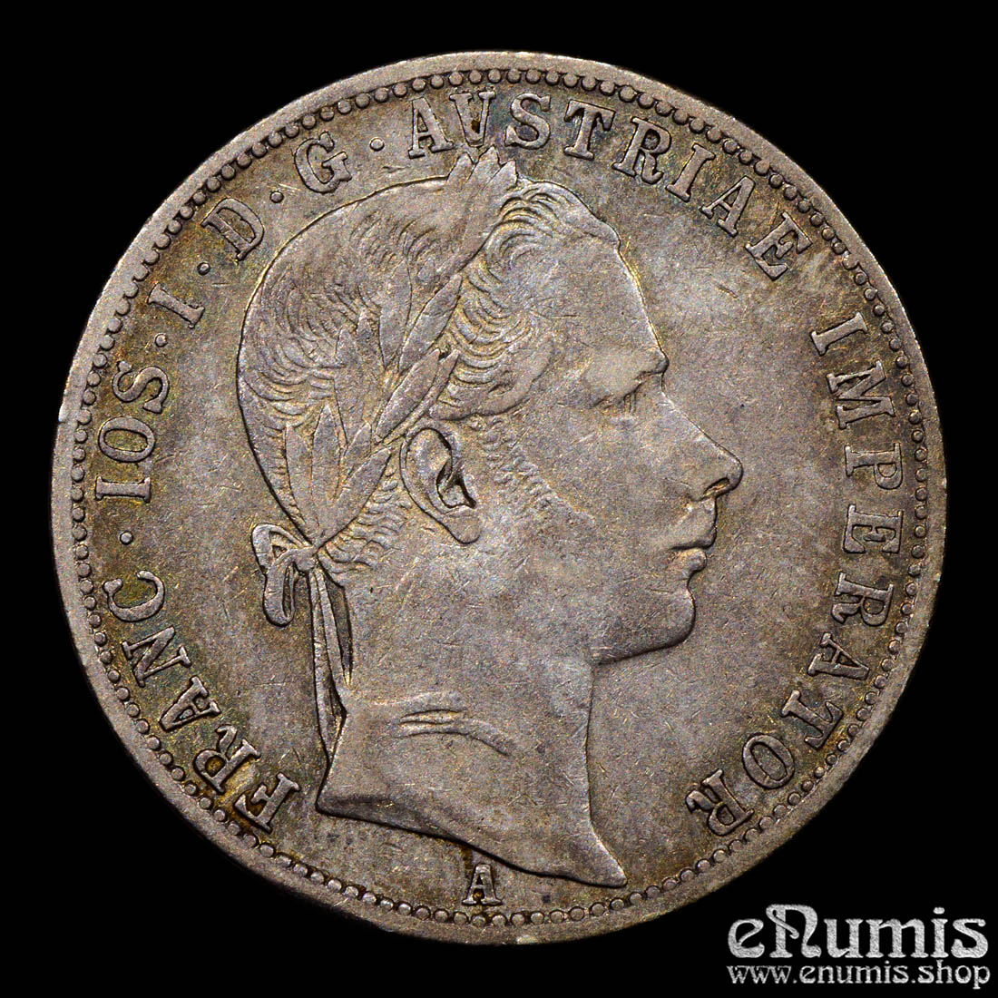 AUSTRIA, Franz Joseph I, 1 Florin Gulden 1862 A, XF