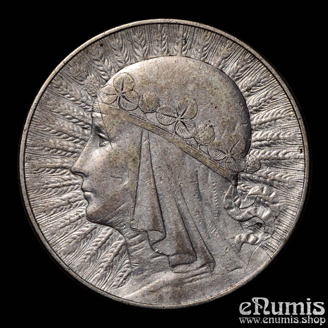 POLAND, 10 Zlotych 1932, Jadwiga, Warsaw mint, VF+