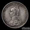Great Britain, Victoria, Sixpence 1887, R over V, Rare!, VF+