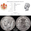 SPAIN, Amadeo I, 5 Pesetas 1871 SD-M, VF+ SPAIN, Amadeo I, 5 Pesetas 1871 SD-M, VF+