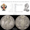 AUSTRIA, Maria Theresa, Taler 1780, Hafner 49, struck in Vienna 1860-90, VF