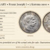 HUNGARY, Franz Joseph I, 5 Korona 1900, aUNC