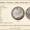 Great Britain, Victoria, Gothic Florin 1881, VF/VF+