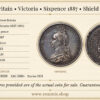 Great Britain, Victoria, Sixpence 1887, Shield, VF-XF
