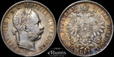 AUSTRIA, Franz Joseph I, 1 Florin Gulden 1878, XF+