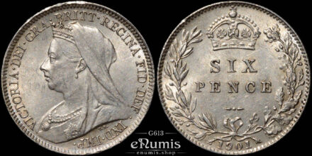 Great Britain, Victoria, Sixpence 1901, aUNC