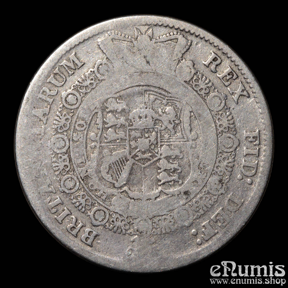 Great Britain, George III, Halfcrown 1817, Bull head, Fine Great Britain, George III, Halfcrown 1817, Bull head, Fine