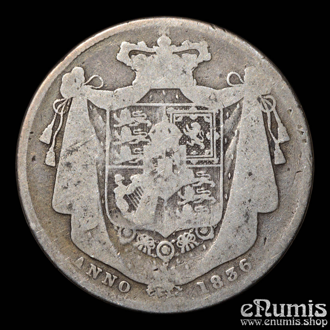 Great Britain, William IV, Halfcrown 1836, Fine