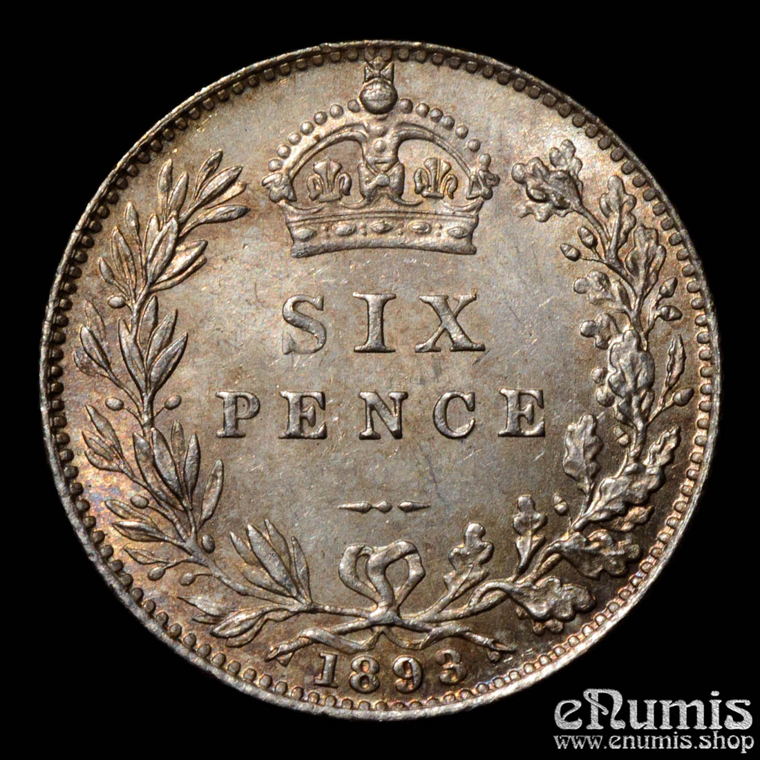 Great Britain, Victoria, Sixpence 1893, UNC